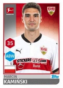 Sticker Marcin Kaminski - German Football Bundesliga 2017-2018 n. 248 - Topps