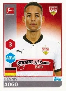 Sticker Dennis Aogo - German Football Bundesliga 2017-2018 - Topps