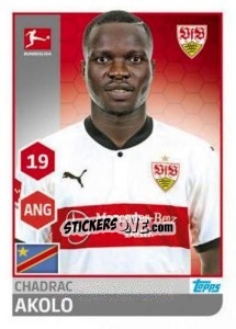 Sticker Chadrac Akolo - German Football Bundesliga 2017-2018 - Topps