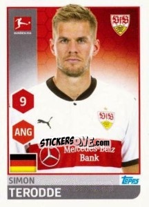 Sticker Simon Terodde - German Football Bundesliga 2017-2018 - Topps