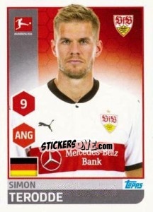 Sticker Simon Terodde - German Football Bundesliga 2017-2018 n. 257 - Topps