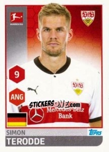 Cromo Simon Terodde - German Football Bundesliga 2017-2018 - Topps