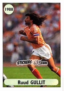Sticker Ruud Gullit - EUROfoot 96 n. 8 - Ds