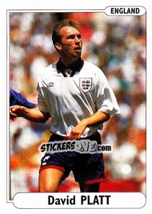 Sticker David Platt - EUROfoot 96 - Ds