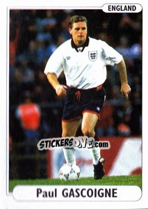 Sticker Paul Gascoigne - EUROfoot 96 n. 21 - Ds