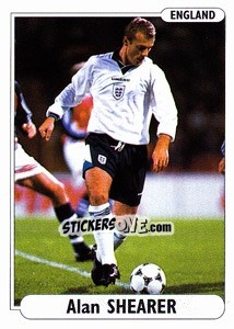 Sticker Alan Shearer - EUROfoot 96 - Ds