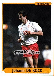 Sticker Johann De Kock - EUROfoot 96 - Ds