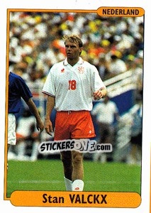 Cromo Stan Valckx - EUROfoot 96 n. 34 - Ds