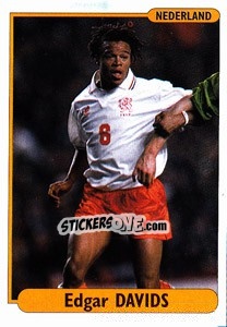 Sticker Edgar Davids - EUROfoot 96 n. 39 - Ds