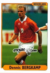 Sticker Dennis Bergkamp - EUROfoot 96 - Ds