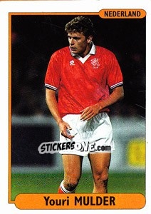 Sticker Youri Mulder - EUROfoot 96 - Ds