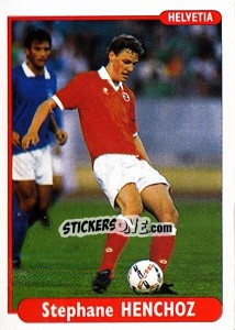 Sticker Stephane Henchoz - EUROfoot 96 - Ds