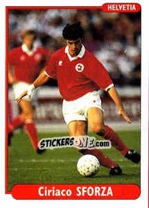 Sticker Ciriaco Sforza - EUROfoot 96 n. 57 - Ds
