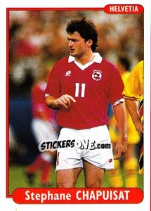 Sticker Stephane Chapuisat - EUROfoot 96 n. 61 - Ds