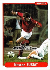 Sticker Nestor Subiat - EUROfoot 96 n. 64 - Ds