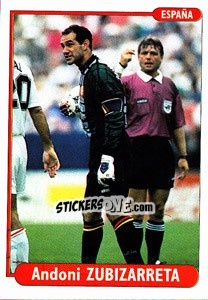 Sticker Andoni Zubizarreta - EUROfoot 96 - Ds