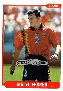 Sticker Albert Ferrer - EUROfoot 96 n. 87 - Ds