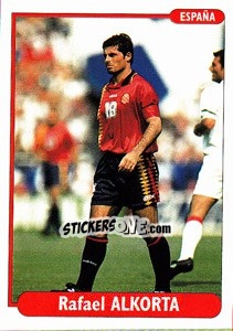 Sticker Rafael Alkorta - EUROfoot 96 n. 89 - Ds