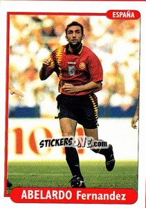 Sticker Abelardo Fernandez - EUROfoot 96 n. 90 - Ds