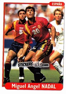 Sticker Miguel Angel Nadal - EUROfoot 96 n. 92 - Ds