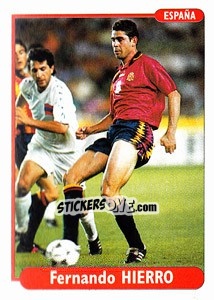 Sticker Fernando Hierro - EUROfoot 96 - Ds