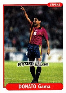 Sticker Donato Gama - EUROfoot 96 - Ds