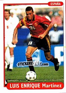 Sticker Luis Enrique Martinez - EUROfoot 96 - Ds