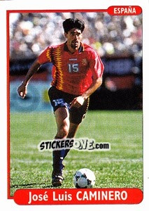 Sticker Jose Luis Caminero - EUROfoot 96 n. 96 - Ds