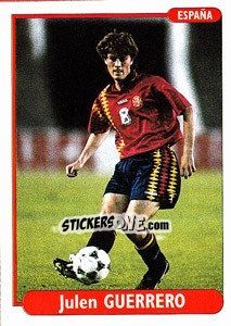 Cromo Julen Guerrero - EUROfoot 96 - Ds