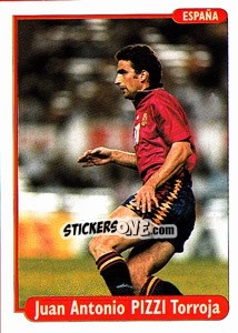 Sticker Juan Antonio Pizzi - EUROfoot 96 n. 102 - Ds