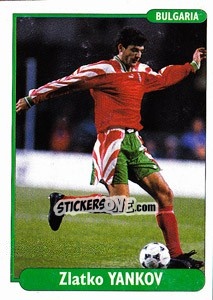 Sticker Zlatko Yankov - EUROfoot 96 - Ds