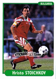 Sticker Hristo Stoichkov - EUROfoot 96 - Ds