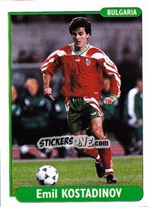 Sticker Emil Kostadinov - EUROfoot 96 - Ds