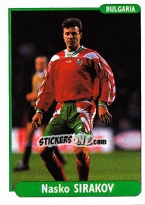 Sticker Nasko Sirakov - EUROfoot 96 n. 121 - Ds