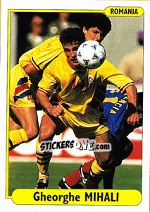 Cromo Gheorghe Mihali - EUROfoot 96 n. 127 - Ds