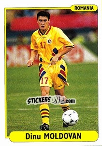 Sticker Dinu Moldovan - EUROfoot 96 n. 140 - Ds