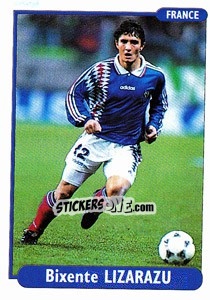 Sticker Bixente Lizarazu - EUROfoot 96 - Ds