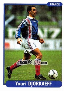 Cromo Youri Djorkaeff - EUROfoot 96 - Ds