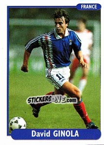Sticker David Ginola - EUROfoot 96 - Ds