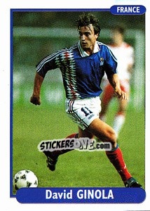 Sticker David Ginola - EUROfoot 96 n. 158 - Ds