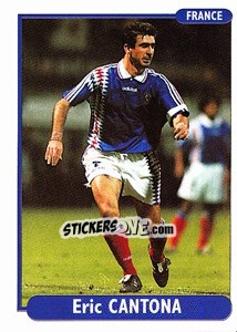 Sticker Eric Cantona - EUROfoot 96 - Ds