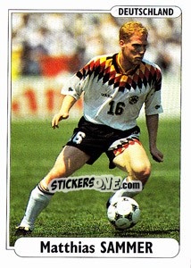 Sticker Matthias Sammer - EUROfoot 96 n. 166 - Ds