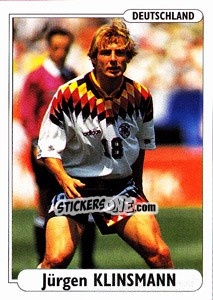 Sticker Jurgen Klinsmann - EUROfoot 96 - Ds