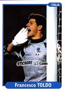 Sticker Francesco Toldo - EUROfoot 96 n. 181 - Ds