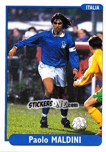 Sticker Paolo Maldini - EUROfoot 96 - Ds