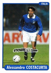 Sticker Alessandro Costacurta - EUROfoot 96 n. 184 - Ds
