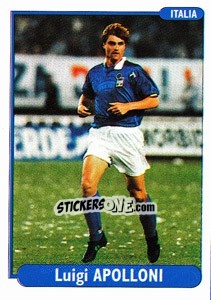 Sticker Luigi Apolloni - EUROfoot 96 n. 186 - Ds