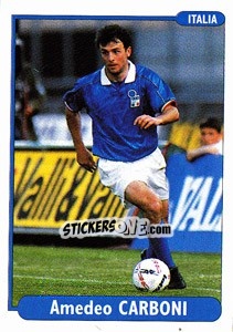 Sticker Amedeo Carboni - EUROfoot 96 - Ds
