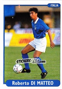 Sticker Roberto Di Matteo - EUROfoot 96 n. 188 - Ds