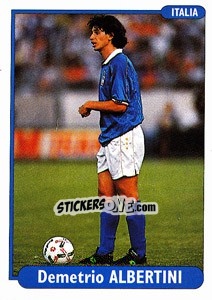 Sticker Demetrio Albertini - EUROfoot 96 n. 189 - Ds